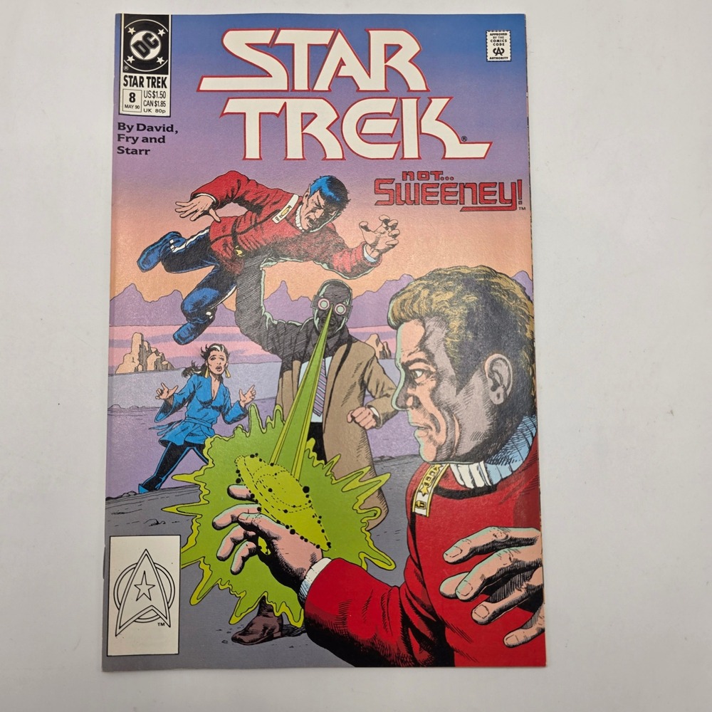DC Comics Star Trek #8 May 1990 Kirk Sci-Fi Copper Age Vintage Enterprise Comic